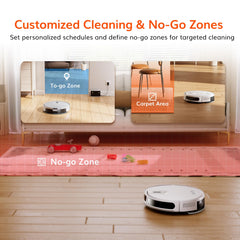 ILIFE V20 Robot Vacuum Cleaner with SoF Laser Navigation, 5000Pa Suction, 2-in-1 Vacuum & Mop, Customized Cleaning, Ideal for Pet Hair and All Floor Types, App, Alexa, Google Home & Remote Control