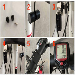 SYGA Bicycle Accessories 15-Functions Bike Speedometer LCD Display Cycling Odometer