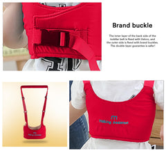 SYGA Handheld Baby Walker with Harness, Adjustable Walking Assistant Helper for Infant Child (Age 6 Months to 24 Months),Stand Up and Learn Walking, Red