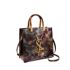 SYGA Women's Handbag | Stylish Vertical Square Tote with Zipper | Elegant Daily Bag for Office & Casual Use