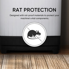 SHARP 7 kg, 5 star with E-Spin Pulsator,Semi-Automatic Top Loading Washing Machine, 1300 RPM (ES-SD70NB-FB, Black, Pure Wave)