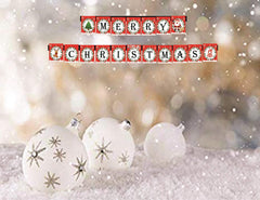 SYGA Red Merry Christmas Banner for Christmas Decorative Party Photo Props Banner