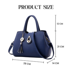 Syga Women's Elegant Handbag Stylish Crossbody Shoulder Bag with Tassel Charm