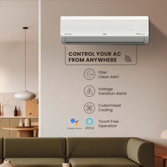 IFB 2025 Model Silver Plus Smart Series 1 Ton 3 Star In-built Wifi Split AC with HD Compressor, AI, Dual Gold Fin & 8-in-1 Flexi Mode - White (CI133SL11SGM1, Copper Condenser)