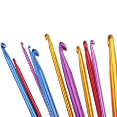 SYGA Crochet Hooks 11 Pack Diverse Size Aluminum Knitting Needles Set (2mm to 8mm)