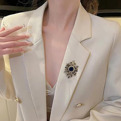 SYGA Brooch Pin Fashion Crystal Rhinestone Jewellery Pin Vintage Clothing Accessories Decoration Corsage Ruby Creative Style Brooches for Wedding Women- S59