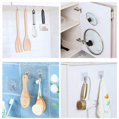 SYGA Set of 6 Self Adhesive Single Hook Multipurpose Hanger