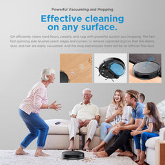 Midea I2A Robotic Vacuum Cleaner with Remote |Wet & Dry |BLDC Motor | 1200Pa Strong Suction | Anti Fall Function | Anti-Collision & Auto Return Charge Function