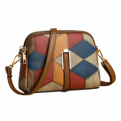 SYGA Women's Crossbody Bag, Colorful Print, Adjustable Strap, Zip Top Closure(Blue)