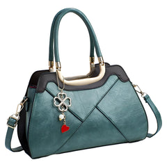 SYGA Women's Pillow-Shaped Handbag | Elegant Stitching & Contrast Color Design | Zipper Closure Bag for Daily Use