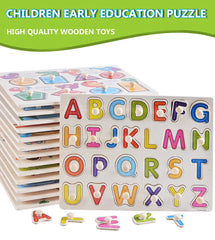 SYGA Educational Wooden Fruits Block Puzzle Fruits Learning Toy for Kids and Children