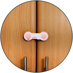 SYGA 8 Pcs Baby Safety Locks | Child Proof Cabinets, Drawers, Appliances, Toilet Seat, Fridge and Oven | Tools Not Required | Uses Dual Adhesive Tape and Latch System (Pink)