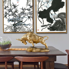 SYGA Lucky Taurus Decorative OrnamentsOffice Desktop Business High-End Bookcase