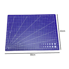 SYGA A4 Cutting Mat Printed Grid Lines Scale Plate Knife Leather Paper Board