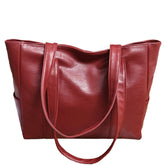 SYGA Women's Crossbody Bag, Single Shoulder Strap, Zipper Closure, Genuine Leather, Burgundy