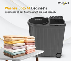 Whirlpool 10 Kg Semi-Automatic Top Loading Washing Machine (MAGIC CLEAN 10 DMIX GREY DAZZLE (10YR), Dynamix Detergent Dispenser)