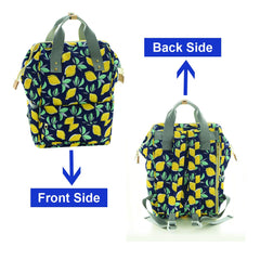 SYGA Diaper Bag Mother Bag Multi-Function Nappy Backpack Bag Organizer for Travel Diaper Bag (Yellow Lemon)