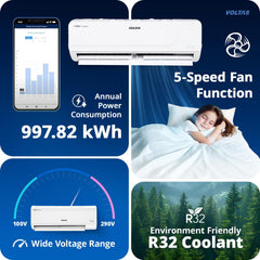 Voltas 1.5 Ton 3 Star, Fixed Speed Split AC (Copper, LED Display, Anti-dust Filter, 183 Vectra Elegant, White)