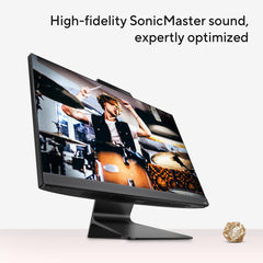 ASUS AiO M3 Series, 27" (68.58 cms) FHD, AMD Ryzen 5 7520U, All-in-One Desktop (16GB/512GB SSD/Windows 11/Office 2021/with Wireless Keyboard & Mouse/Black/8.90 Kg), M3702WFA-BA002WS