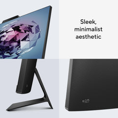 ASUS AiO M3 Series, 27" (68.58 cms) FHD, AMD Ryzen 5 7520U, All-in-One Desktop (16GB/512GB SSD/Windows 11/Office 2021/with Wireless Keyboard & Mouse/Black/8.90 Kg), M3702WFA-BA002WS