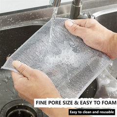 MOMISY Non-Scratch Dishcloth, Multipurpose Dishwashing Rags for Wet and Dry, Easy Rinsing, Reusable, Cleaning Cloth for Kitchen, Sinks-Double Layer (24)