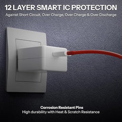 120W Charger for xiaomi Redmi 9 Power Adapter Warp/Dash/Supervooc with Type C Dash Cable Protecting Your Device from overheating -EW1-WH