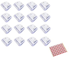SYGA Set of 16 Transparent C Shape Baby Safety Corner Gaurd Baby Proofing Corner Protector