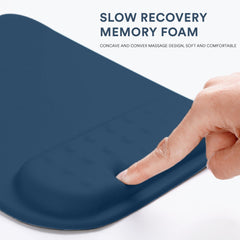 SYGA Cross-Border Mouse Pad Colorful Creative Wrist Pad Foam Hand Rest Pad Non-Slip Desktop Office (Blue)