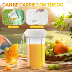 SUPERSTUD Blender Mixer Grinder | Mini Blender for Smoothies & Juices | 2-Jar Capacity (500ml*2) | 230W | 6 Blade || Type-C Charging & Battery Indicator | Auto-Stop After 40s (White)