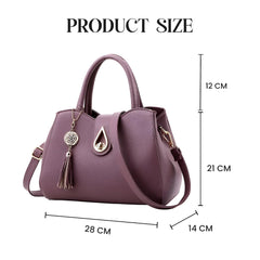 Syga Women's Elegant Handbag Stylish Crossbody Shoulder Bag with Tassel Charm