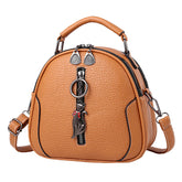 SYGA Women's Crossbody Bag, Zip Top, PU Leather Shoulder Bag (Caramel)