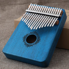 SYGA Thumb Piano Kalimba 21-Tone Keys Finger Piano Kalingba Musical Instrument Retro Dream Deer Gifts for Kids and Adults, Handguard-Brown