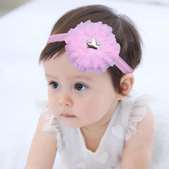 SYGA 3 Pcs Baby Girl Headband Strechable Bow Crown Flower Soft Hairband Suitable For 0-3 Years (Color 11)