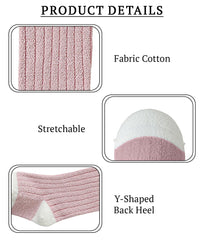 SYGA 2 Pair Baby Socks Soft & Cozy Cotton Blend Socks for Infants and Toddlers Size -M Suitable For 1-3 Years(Pink&Grey)