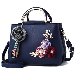 SYGA Women's Fashion Handbag 3D Flower Design One-Shoulder & Crossbody Bag Elegant & Versatile Purse for Daily Use