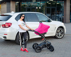 MOMISY Car Seat Canopy Nursing Scarf Poncho Multi-Use Cover, Shopping Cart Cover, Stroller Cover, Infinity Scarf 360° Privacy Breastfeeding Protection, Baby Shower Gifts- Pink