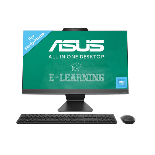 ASUS AIO A3202,21.45" FHD,Intel 7305, All-in-One PC for Students(8GB/512GB/Windows 11/MS Office 365 Basic (1Year)*/Office 2024/Black/4.84 Kg), with Wireless Keyboard & Wireless Mouse,A3202WBA-BPB006WS