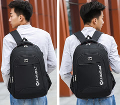 SYGA Men's Business Multifunctional Backpack, Large Capacity Waterproof Travel & Laptop Bag - Black