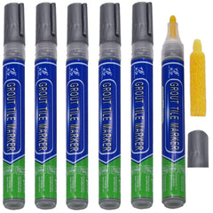 SYGA Grout Tile Pen Wall Grout Restorer Pen Repair Marker Grout Filler Pen for Restoring Tile Grout Wall Floor Bathrooms and Kitchen, Beige