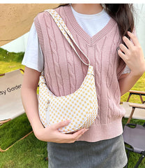 SYGA Sweet And Versatile White Armpit Bag Women's Bag Nice Design Shoulder Bag