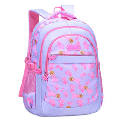 SYGA Girls Schoolbag, Lightweight and Cute Printed Design For Primary School Students (Purple)