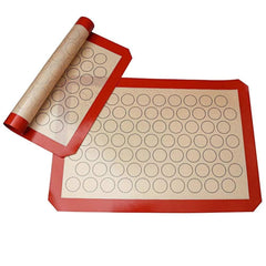 Syga Reusable Silicone Non-Stick Cookies Baking Mats for Moulds and Rolls, for Making Bread, Cakes, Macaroni, Buns and Loaves, Black, 2 Pieces