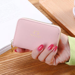 SYGA Women's Credit Card Case Cute Coin/Cash Purse Girly Heart Small Wallet(Light Pink)