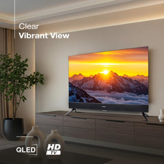 SANSUI 80cm (32) Google TV with QLED Display, HDR10, Dolby Audio, Built-in Soundbar, Filmmaker Mode, 60Hz Refresh Rate JSS32GSQLED (Black)