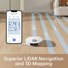 DREAME L10 Prime Robot Vacuum and Mop, Self-Cleaning Dual Mop Pads with Auto Drying, 3L Clean/Used Water Tank, 7mm Mop Lifting for Carpets, LDS Navigation with 3D Mapping, WiFi/App Control