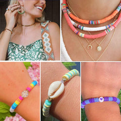 SYGA Beads for Kids Crafts Children's Jewelry Making Kit DIY Bracelets Necklace Hairband and Rings Craft Kits Birthday for 4, 5, 6, 7-Year-Old Little Girls-Multicolor (DIYBeadsSet-32)