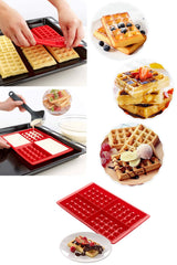 SYGA Silicone Baking Round & Square Waffles Mould Muffin Pans Baking Moulds