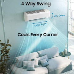 Samsung 1.5 Ton 3 Star AI Inverter Smart Split AC (WiFi, Energy Saving, Voice Control, Powerful Cooling, Copper, Digital Inverter, 4 Way swing, 5 Step Convertible, BESPOKE AI AR50F18D1LHNNA)