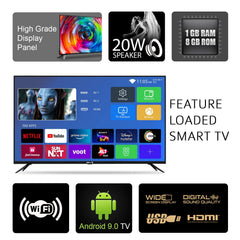 IBELL 109 cm (43 Inches) Smart Full HD LED TV, Android 9.0, Wide Screen (Black)