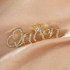 SYGA Brooch Pin Fashion Crystal Rhinestone Jewellery Pin Vintage Accessories Decoration Clothing Bouquet Brooches for Bridal Women Girl- Queen